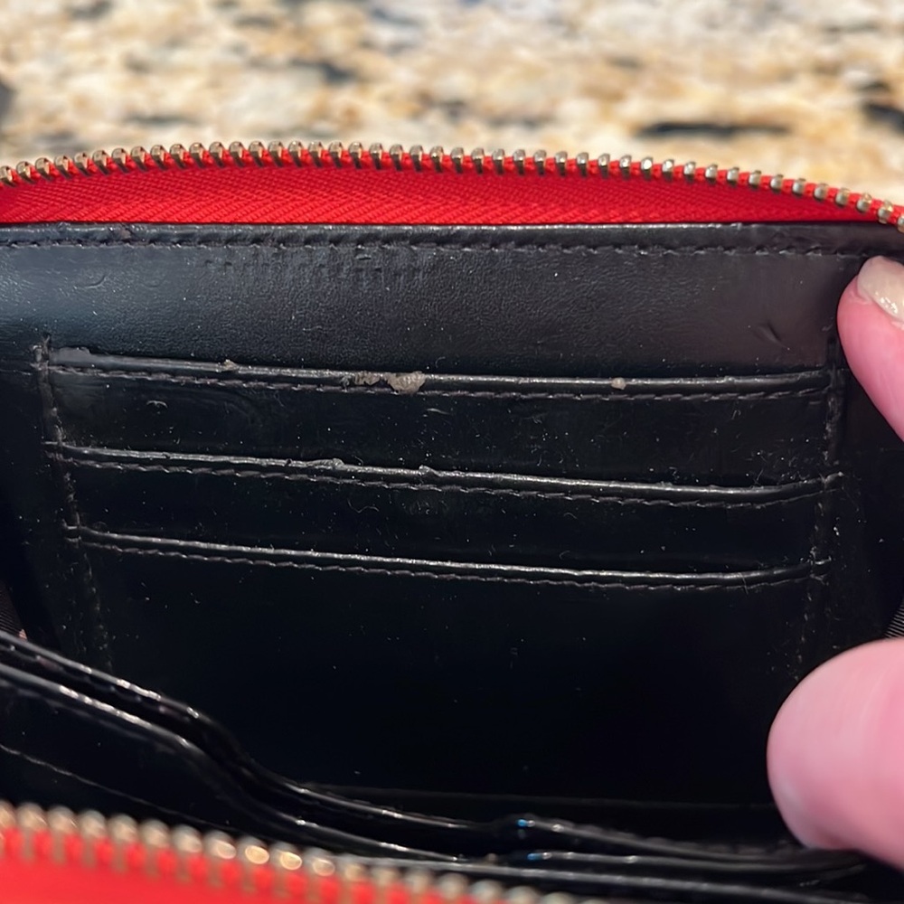 Stella & Dot Heart Shape Animal Print Wallet - Picture 6 of 11